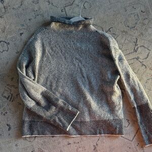 Calvin Klein Jeans Black and Gray Turtleneck Sweater